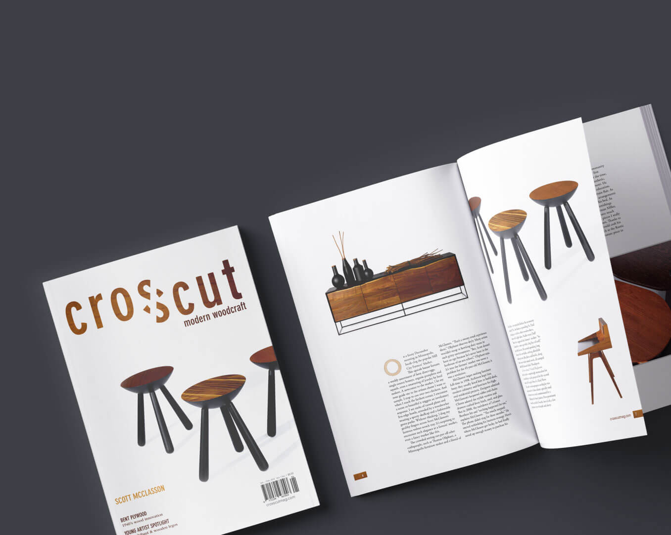 Layout of Crosscut Magazine