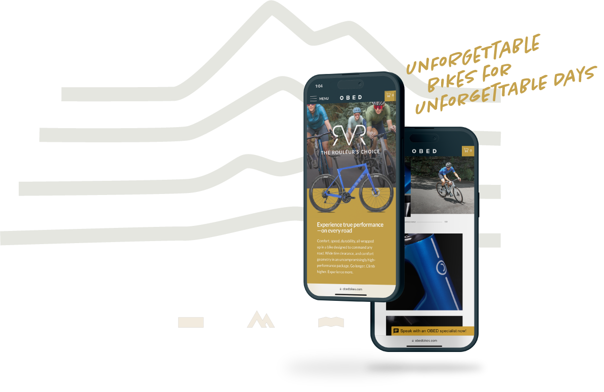 OBED Website Mobile View